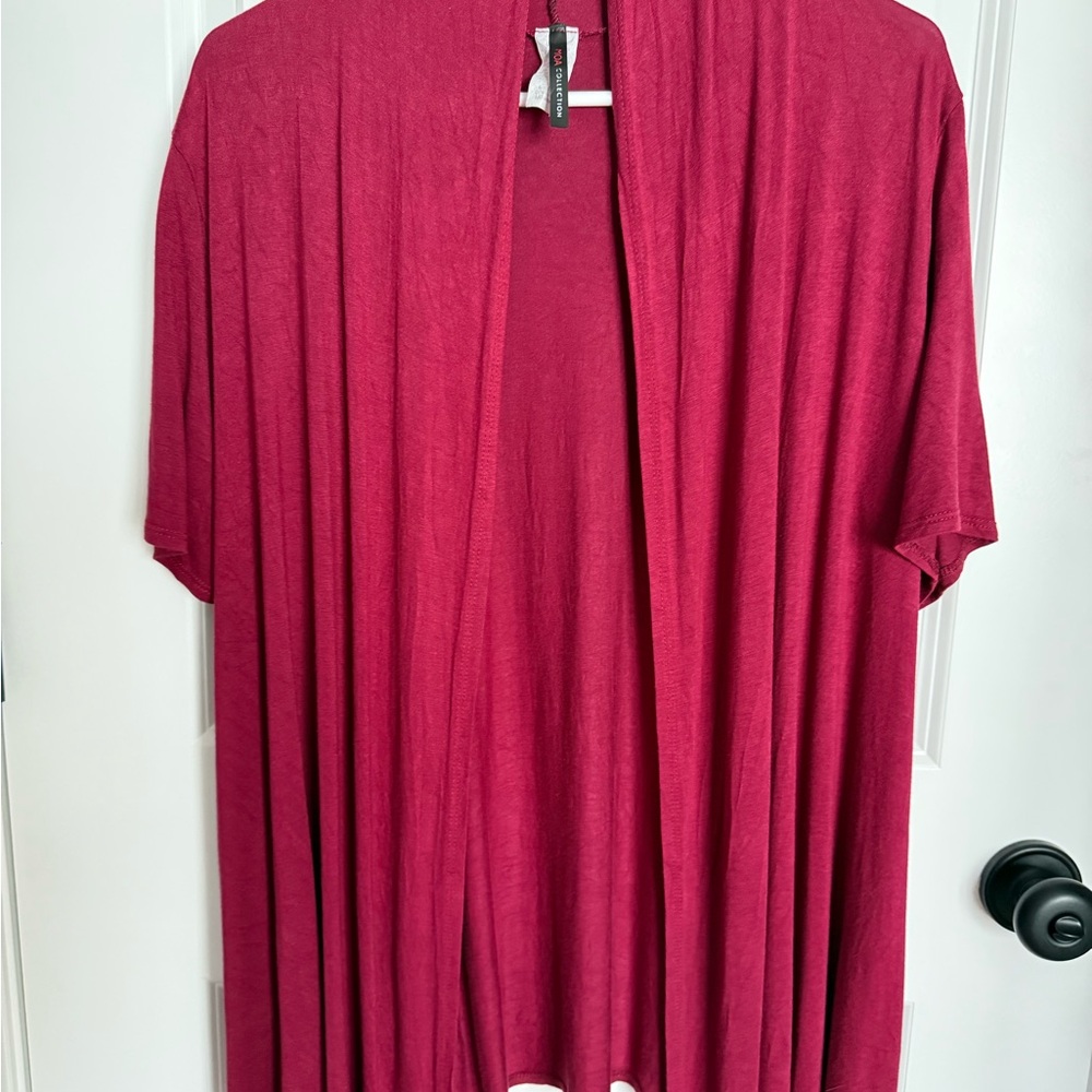 MOA Collection Deep Red Cardigan